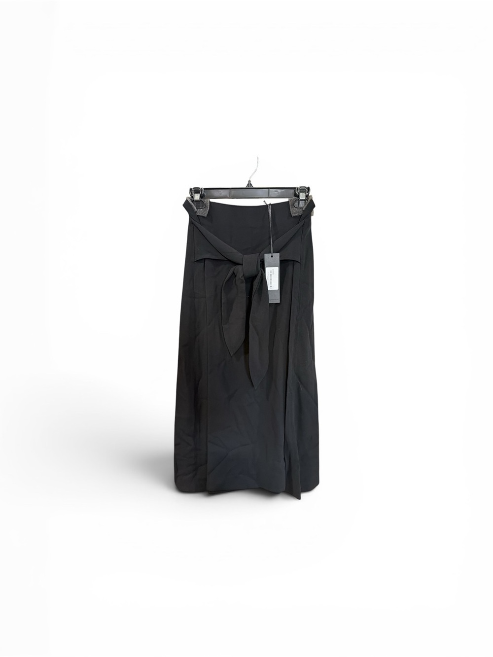 Jenni Kayne Satin Back Crepe Kate Skirt in black